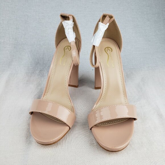 Elegant Collection Jinny-5 Style Pink Blush Heels Shoes - Picture 5 of 9